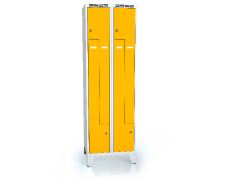 Cloakroom locker Z-shaped doors ALSIN with feet 1920 x 600 x 500